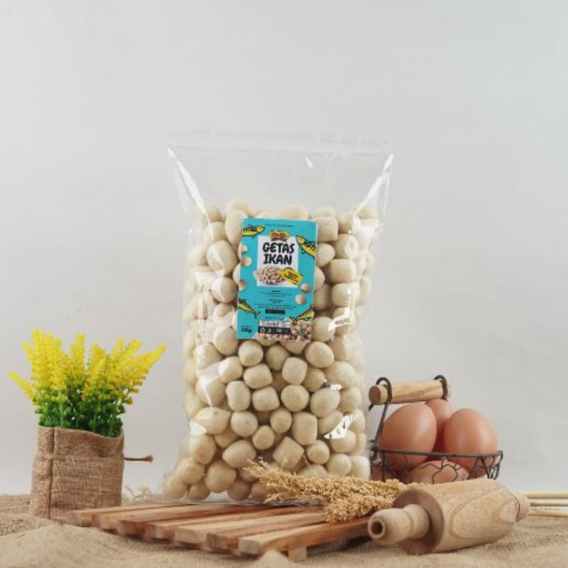 

Getas Khas Kurau Bangka/Getas Ikan bentuk bulat 250gr