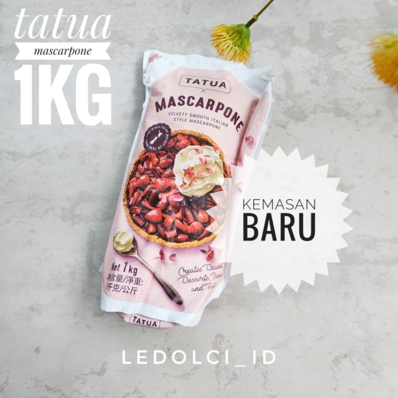 

TATUA MASCARPONE CHEESE KEJU MASCARPONE TIRAMISU 1 KG