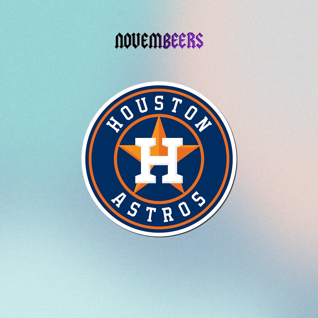 

Stiker Vinyl Houston Astros Sticker Vinyl Glossy MLB Baseball Team