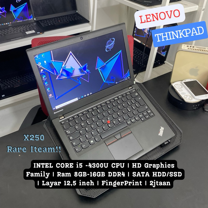 Laptop Lenovo Thinkpad X250 Core i5 Gen 4 Ram 8GB Ssd 256GB