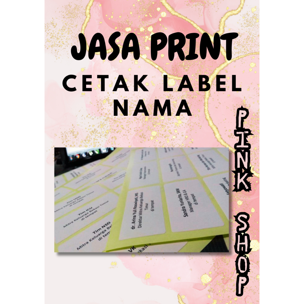 Cetak Label Nama Undangan 103