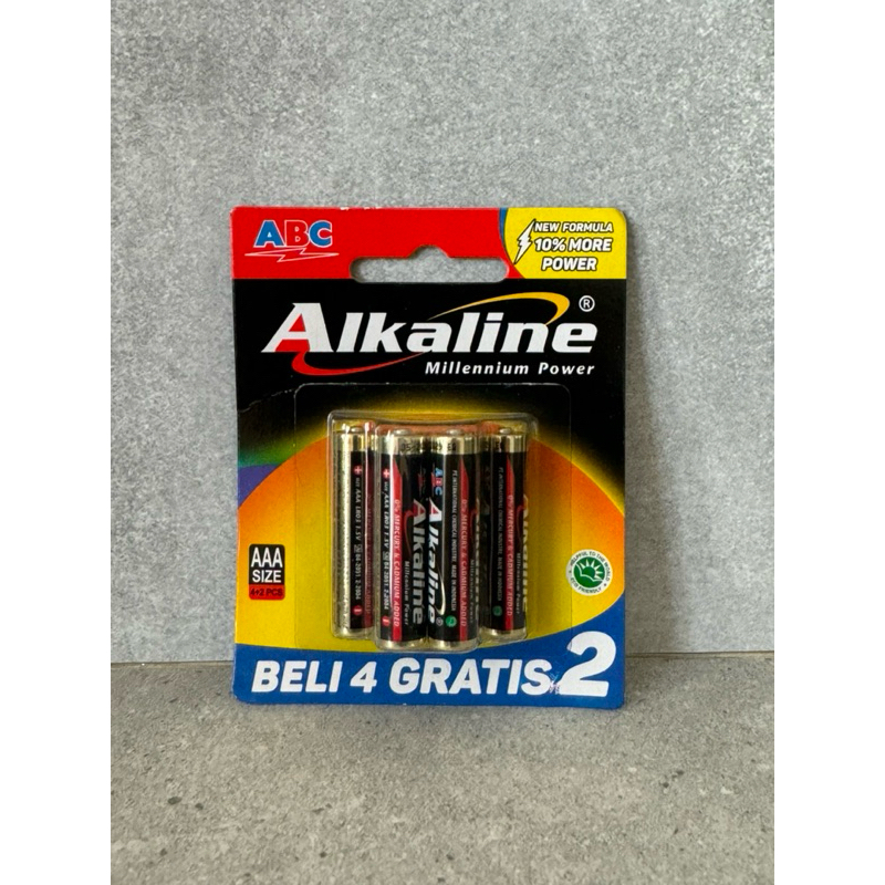 batu baterai alkaline kecil A3 isi 6 original