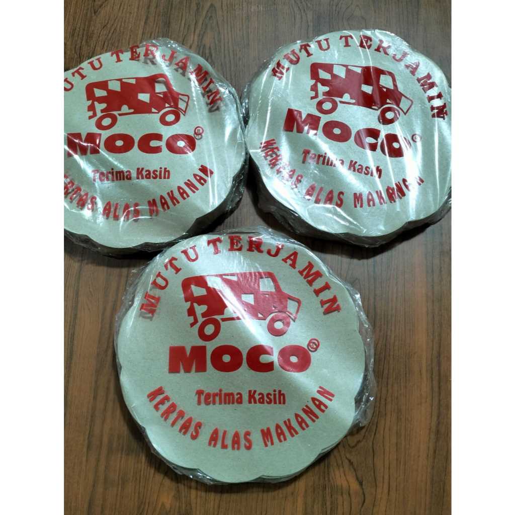 Kertas Alas Nasi Bunga 23cm isi 200 lembar / Kertas Nasi Bulat Coklat / Kertas Nasi – MOCO