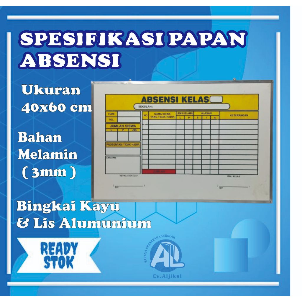 

Papan Absensi Kelas Estetik