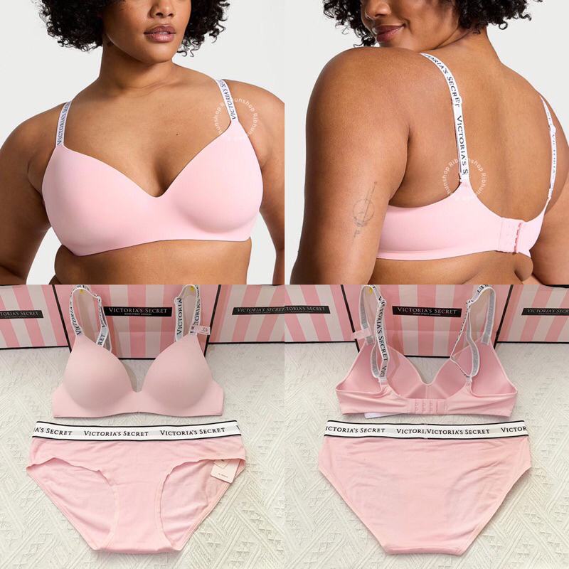 Victoria Secret Original Wireless Bra Set No Push Up Size 32B/S 11207175