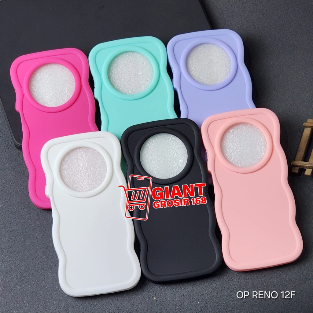 Case Candy Macaron Gelombang Warna Softcase Oppo Reno 12F Oppo A3X Oppo A3 Nfc OPPO A5i