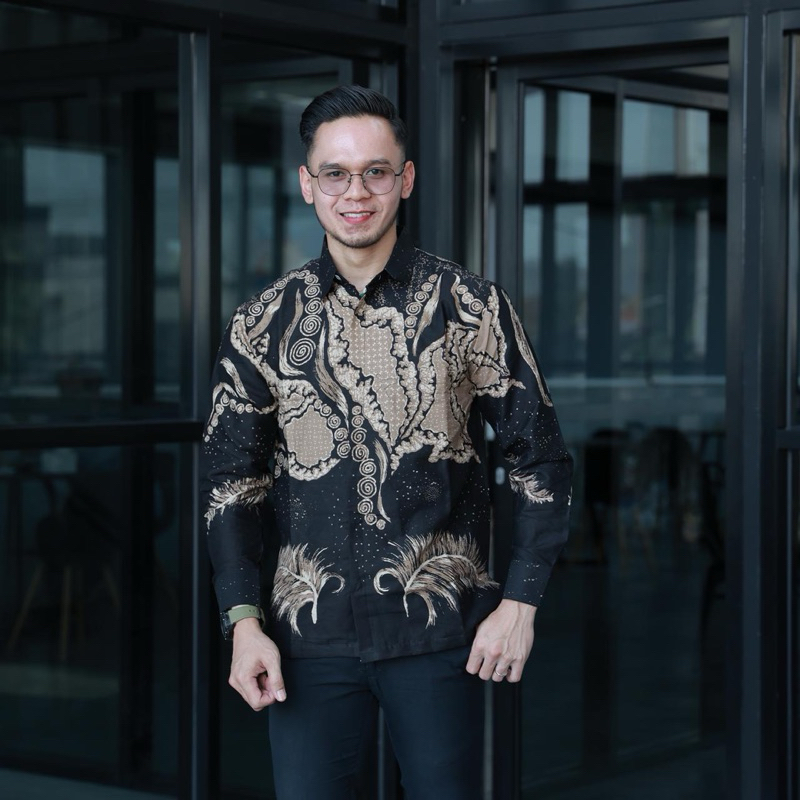 Arkatama kemeja batik pria lengan panjang pendek katun prima premium batik anak muda