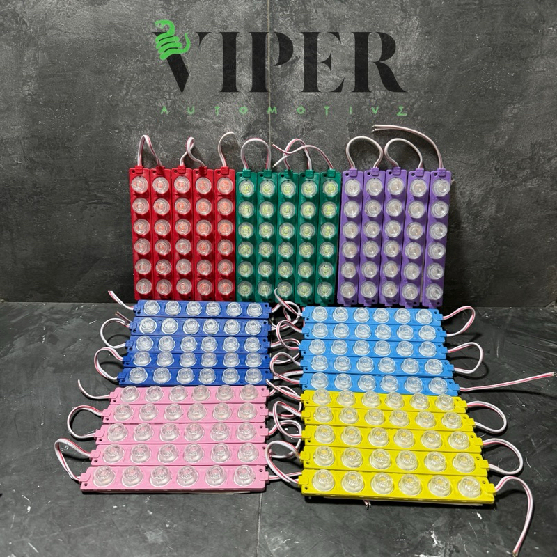 Lampu LED Modul 6 Mata Bulat Timbul 12 Volt dan 24 Volt Lampu Variasi Tempel WaterProof 6 Titik LED 