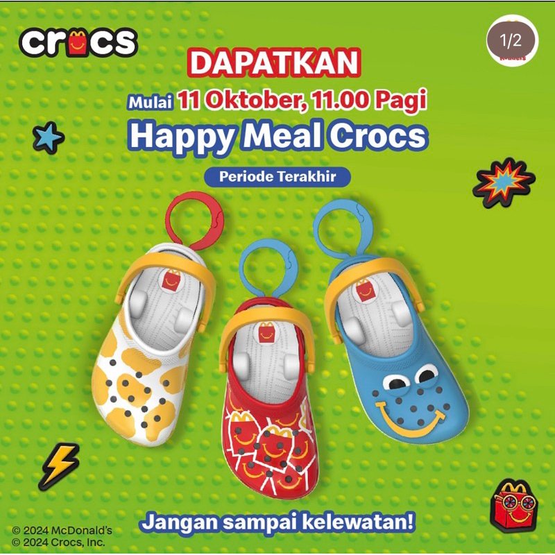 CROCS x MCDONALD (MCD) HAPPY MEAL GANCI