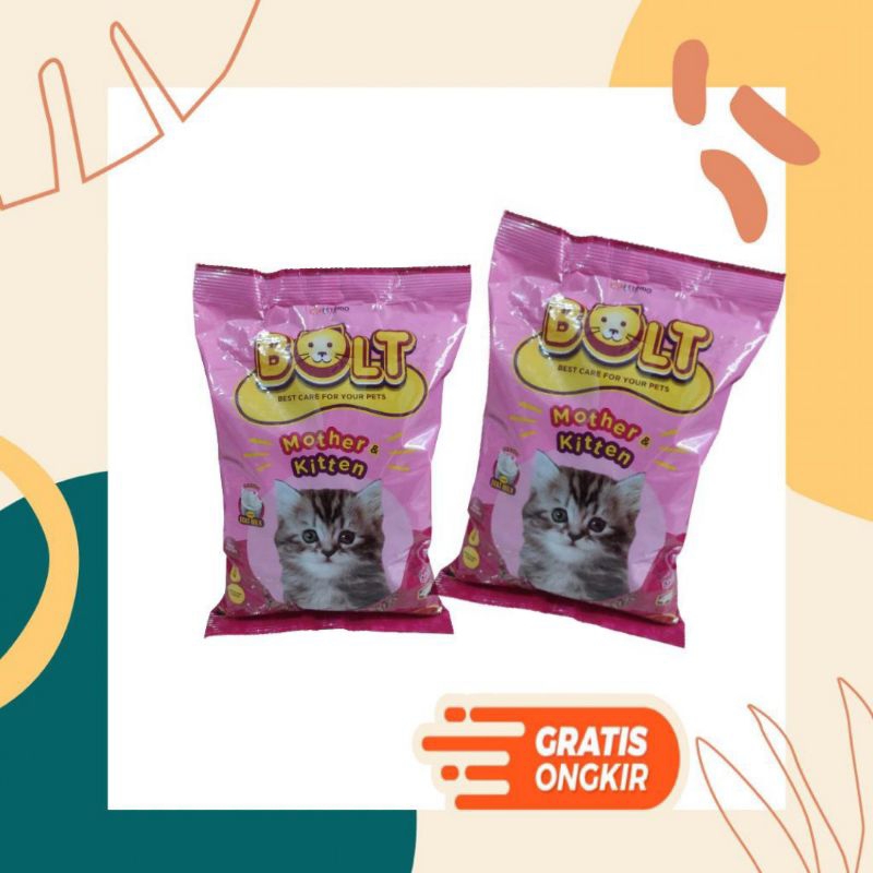 Bolt Kitten 1kg Makanan Kucing 1kg Bolt Pakan Kucing Kecil 1kg
