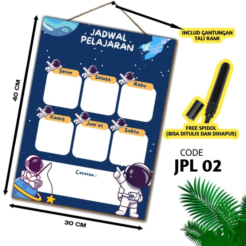 

Plannel Jadwal Mata Pelajaran / Poster Jadwal Jadwal Mata Pelajaran