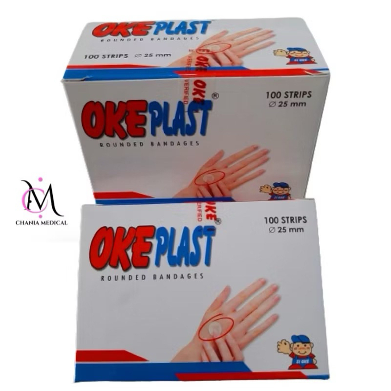 1 PCS PLESTER BULAT PUTIH OKEPLAST