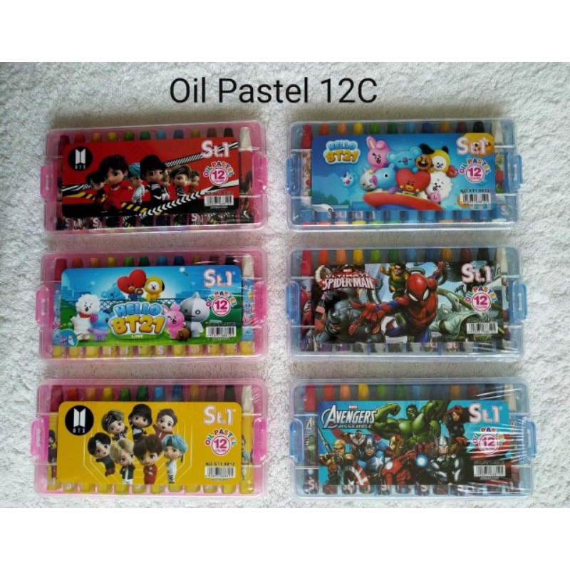 

(KARAKTER) OIL PASTEL KARAKTER/OIL PASTEL 12 WARNA/CRAYON 12 WARNA