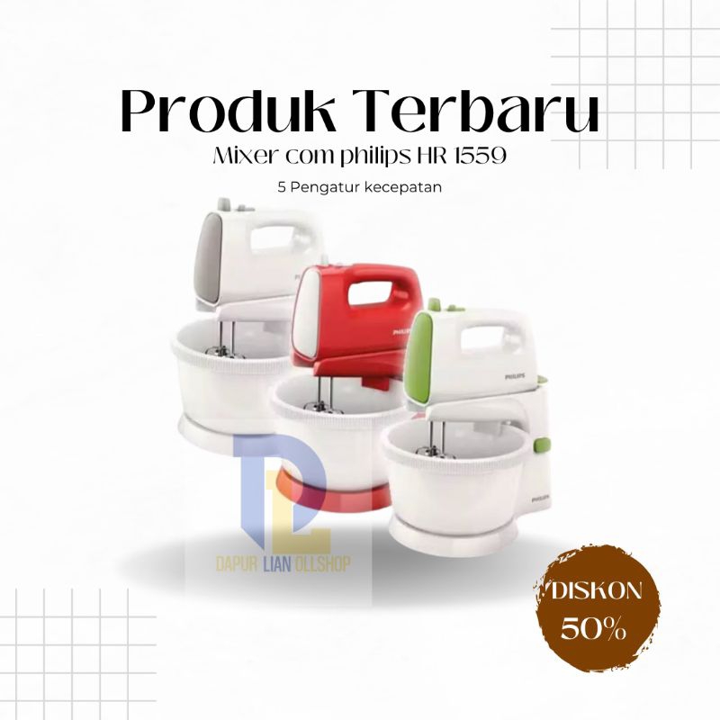 Philips stand mixer HR1559/Stand mixer philips HR-1559