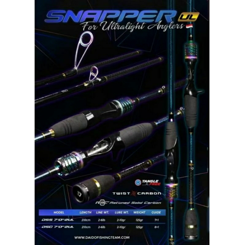 joran spining DAIDO SNAPPER 702 UL