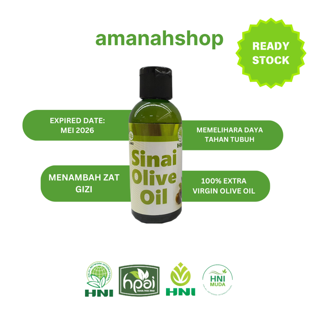 

EXTRA VIRGIN OLIVE OIL (MINYAK ZAITUN) HNI HPAI