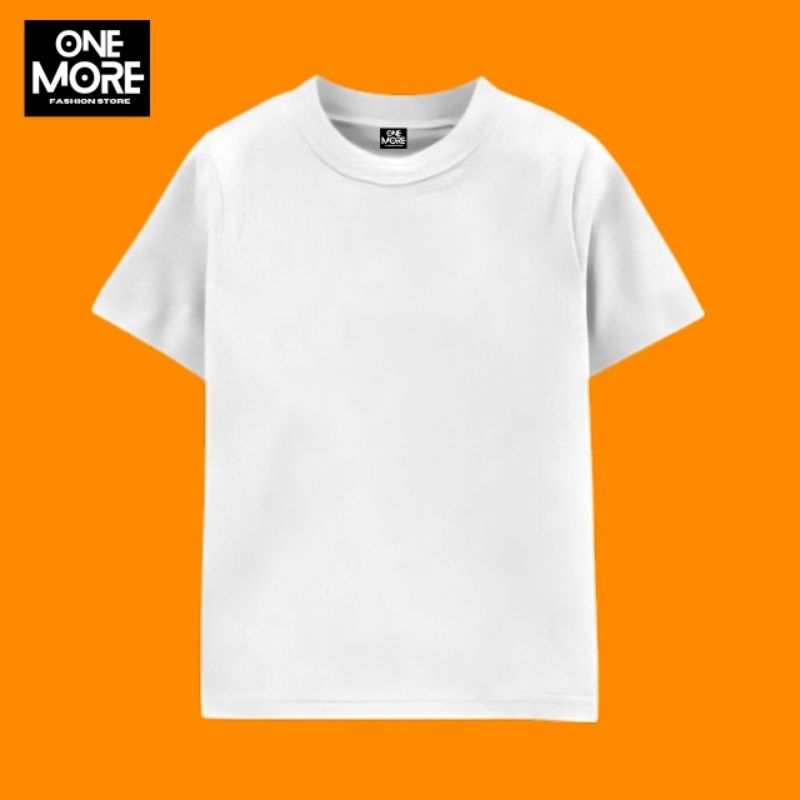 KAOS POLOS ANAK WARNA PUTIH / KAOS POLOS PUTIH