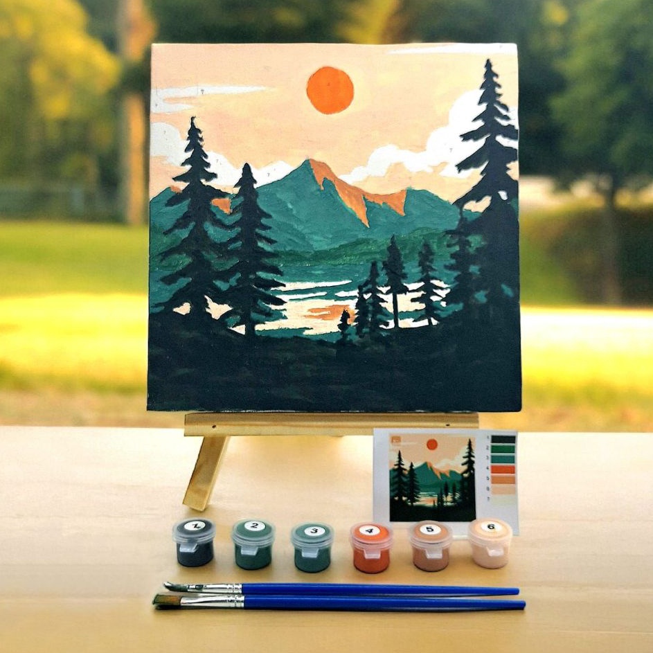 

Tinggi Peminat DIY Paint By Numbers Kit 1 Set Canvas Board Number