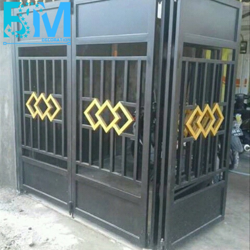 pintu pagar besi minimalis modern BSM DECORATION