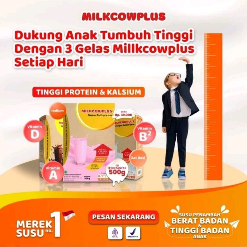

Susu Milkcow Plus 500 gram_susu Sapi penambah Berat dan tinggi Badan