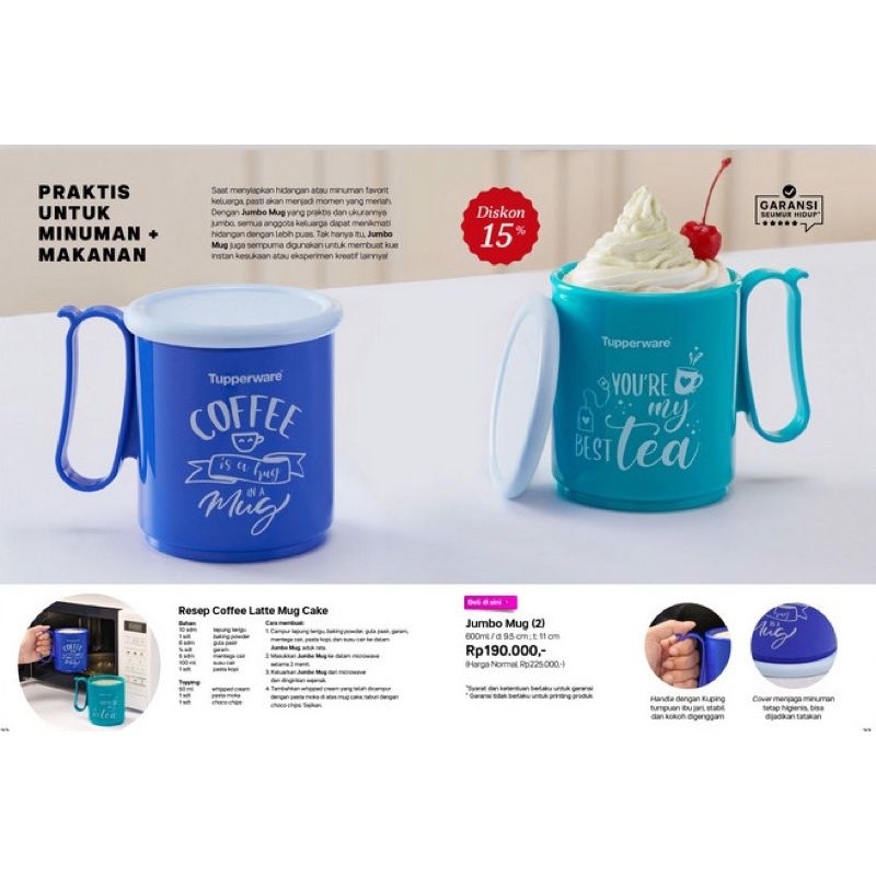 Tupperware Ori - Jumbo Mug 600Ml
