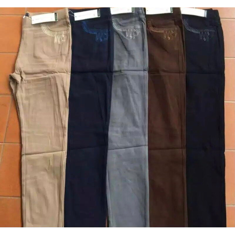 Celana Import Katun Strech Jumbo Merk Saya / W2000 Panjang