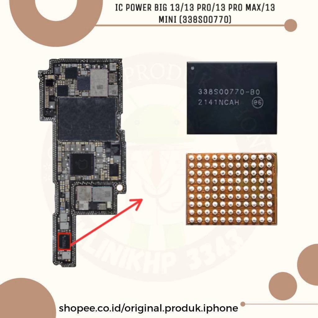 IC POWER KODE (338S00770) BIG 13/13 PRO/13 PRO MAX/13 MINI NEW ORIGINAL