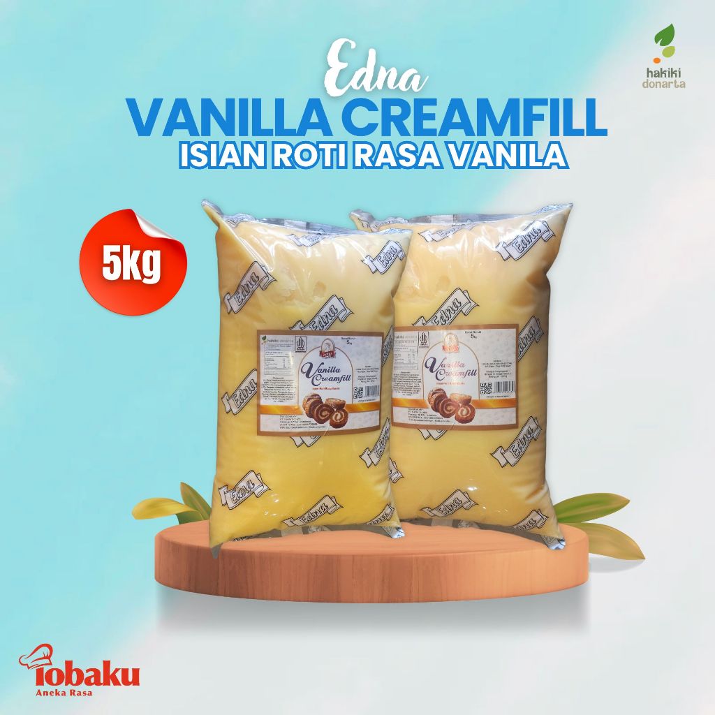 

Edna Selai Ekonomis Vanilla Creamfill Isian Roti Rasa Vanila 5kg