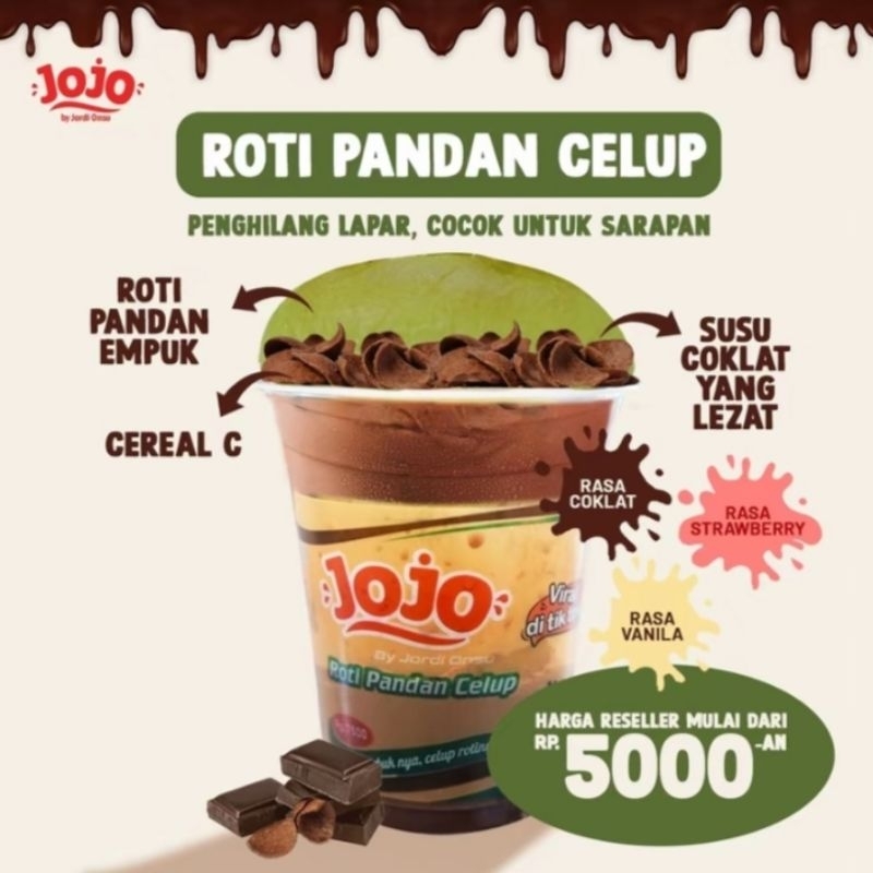 

[PRE ORDER] Jojo roti celup 1 pcs