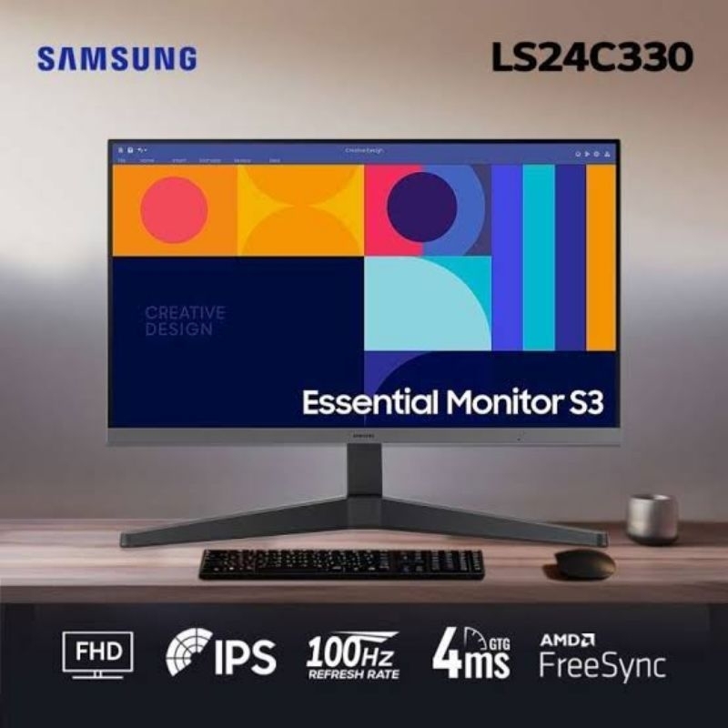 Monitor LED Samsung 24" 100Hz S24C330