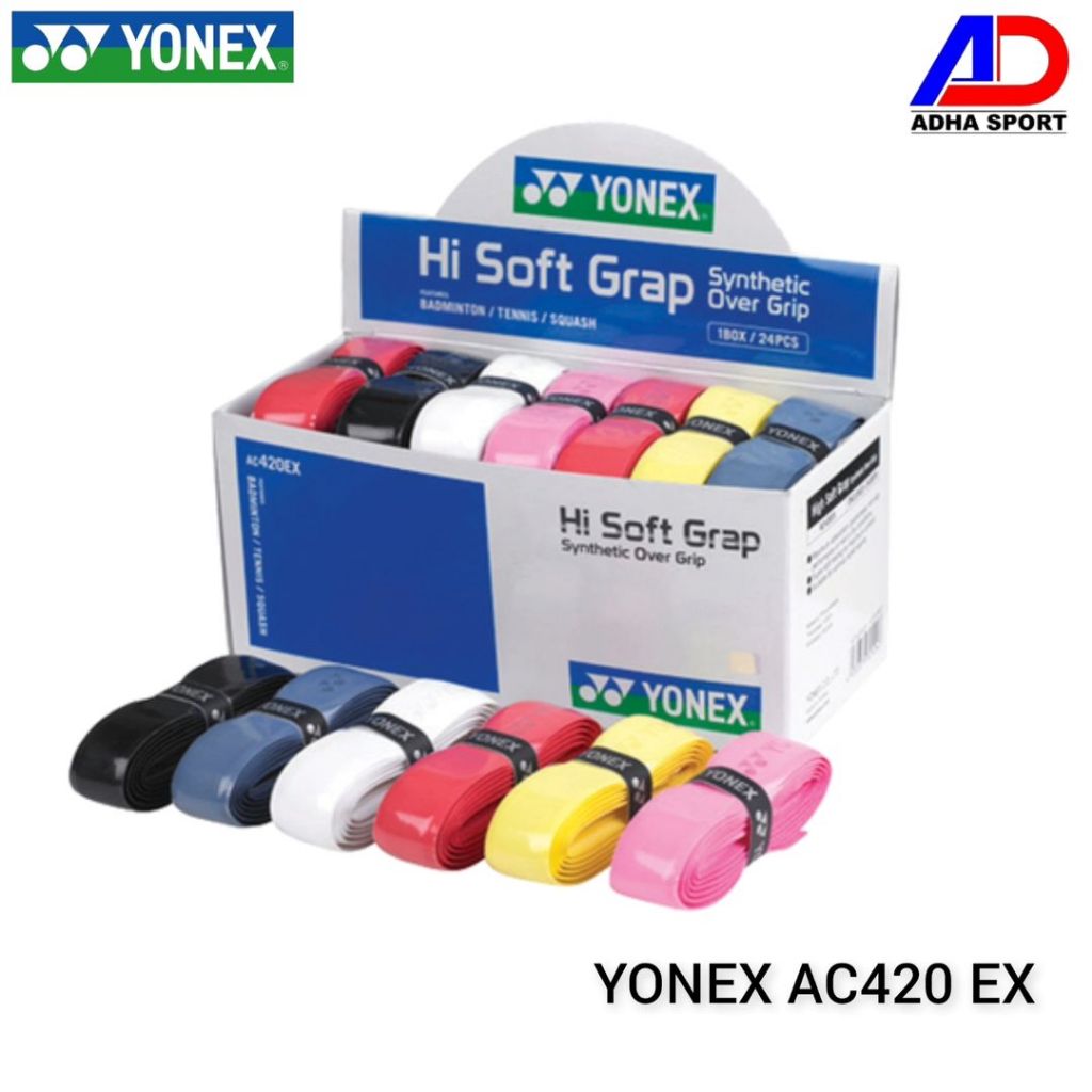 Grip Karet Badminton Yonex AC420 EX HI Soft Grap Original Grip Raket Bulutangkis
