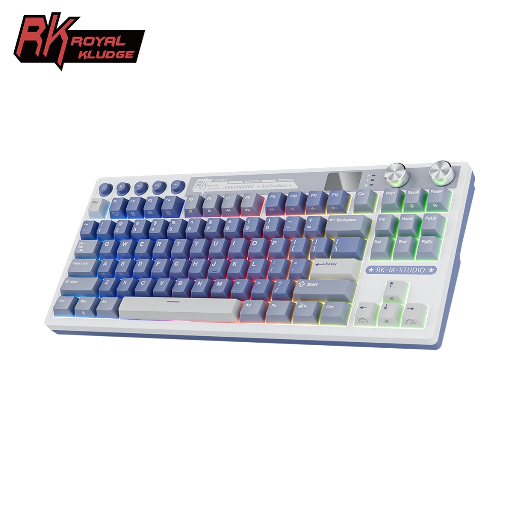 Royal Kludge RK M87 Ocean Blue 87 Key Gaming Keyboard