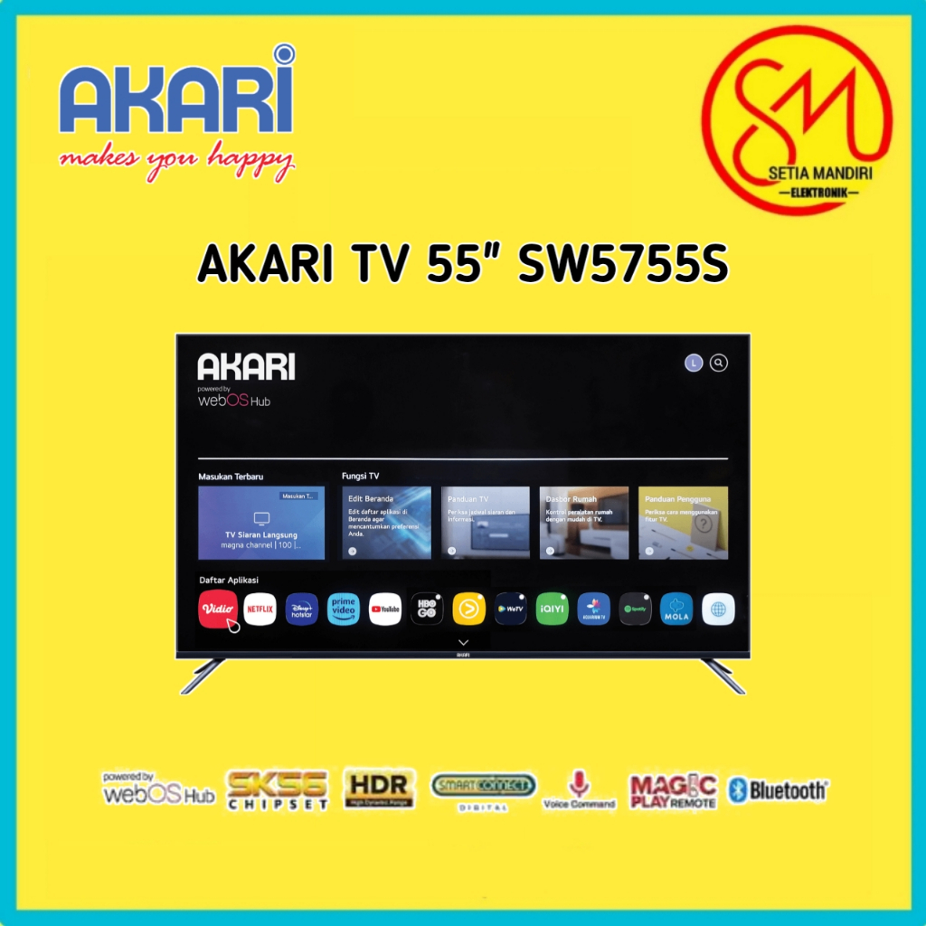 AKARI SW-5755S / LED TV 55" SMART TV Web OS UHD 4K SW-5755S