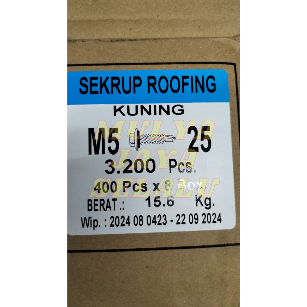 SEKRUP ROOFING BAUT ROOFING 2,5CM MEREK LION