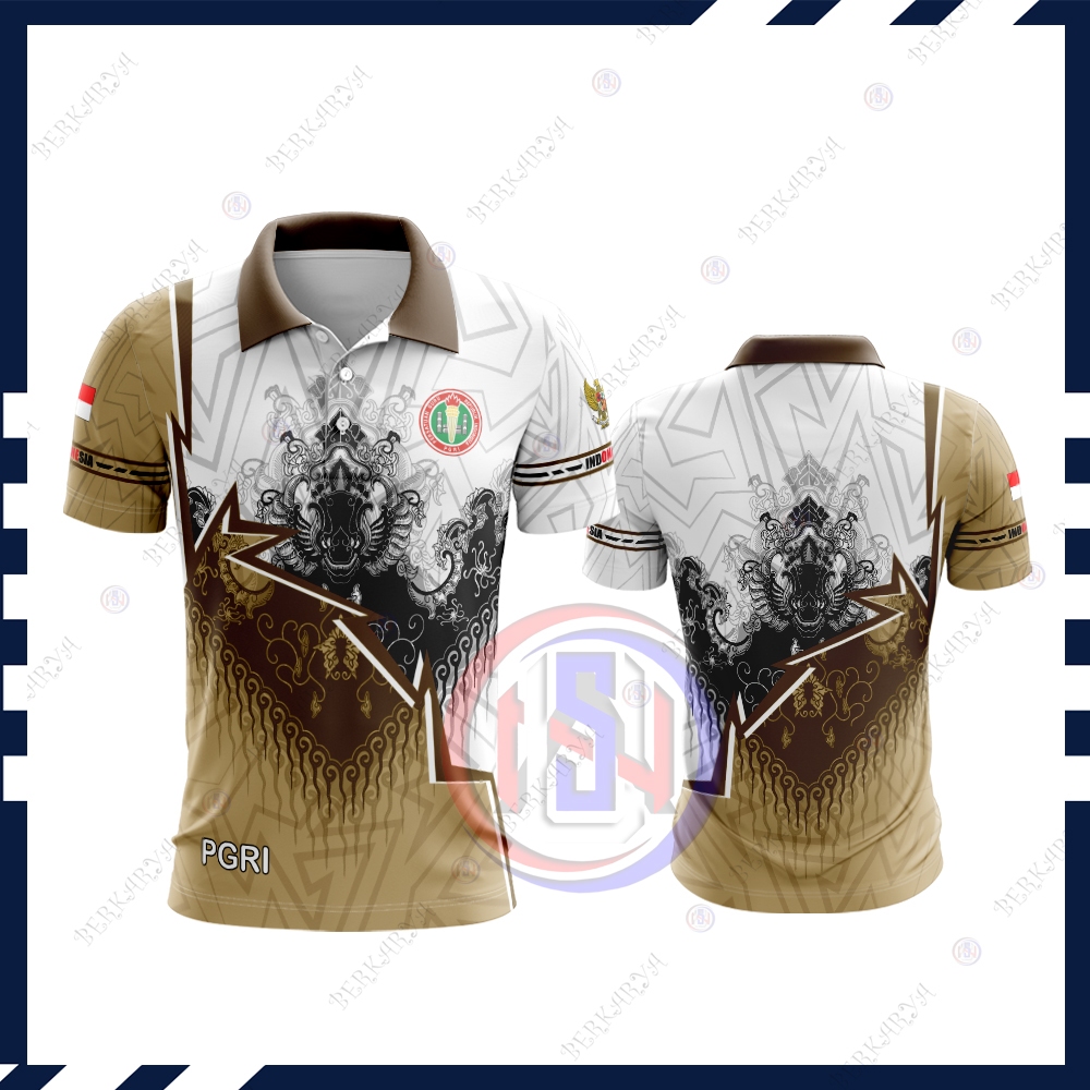 Baju PGRI Kaos Baju Jersey Pria PGRI Fullprint Baju Batik Pria PGRI Kaos Baju Jersey PGRI Premium