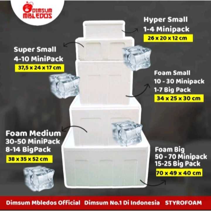 

Packing Styrofoam All Size Dimsum Mbledos Frozen Food