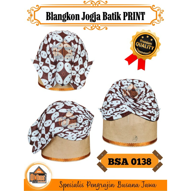 Blangkon Batik || Blangkon Bisa Dicuci & Dilipat || Blangkon Jogja || Busana Jawa || Java Ombus
