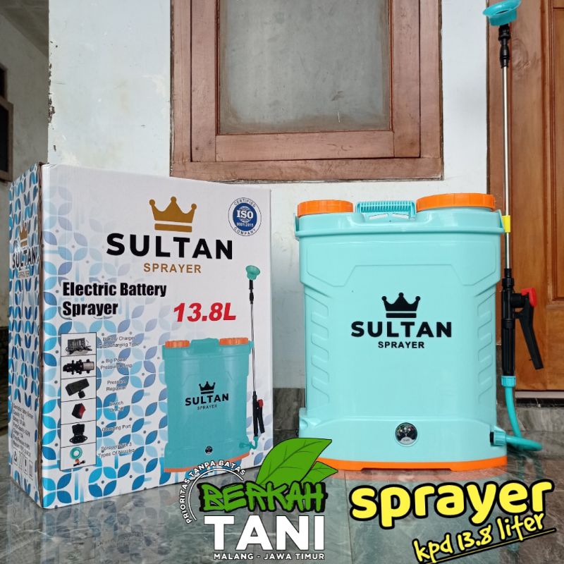 SPRAYER ELEKTRIK SULTAN KAPASITAS 13.8 LITER / TANGKI SPRAYER OTOMATIS / SEMPROTAN ELEKTRIK / TANGKI