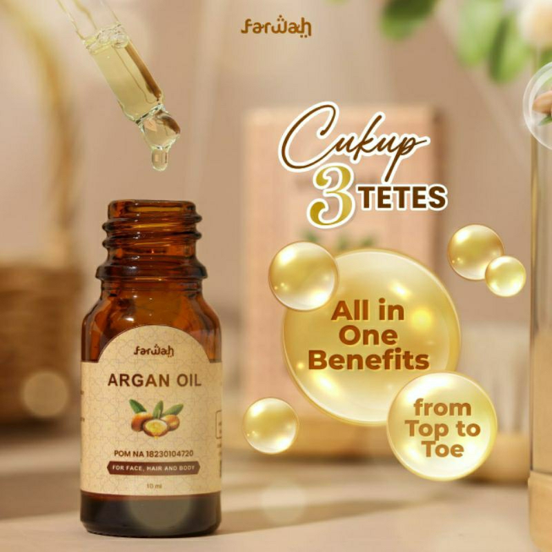 Argan oil farwah // pelembab wajah // pelembab bibir // argan Morocco