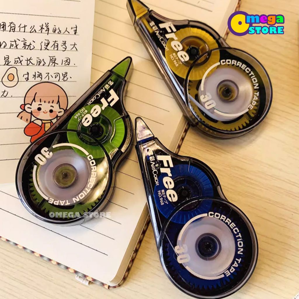 

[OS] FREE Correction Tape Isi 2 32m Students Stationary School Karakter -OS351