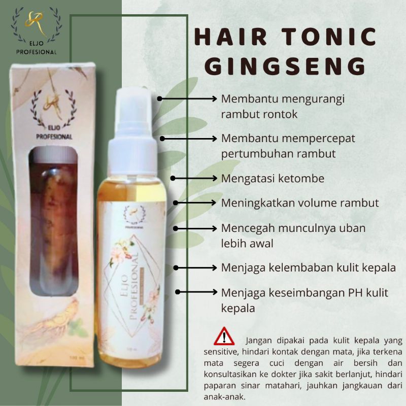 hair tonic ginseng ELJO profesional 100ml