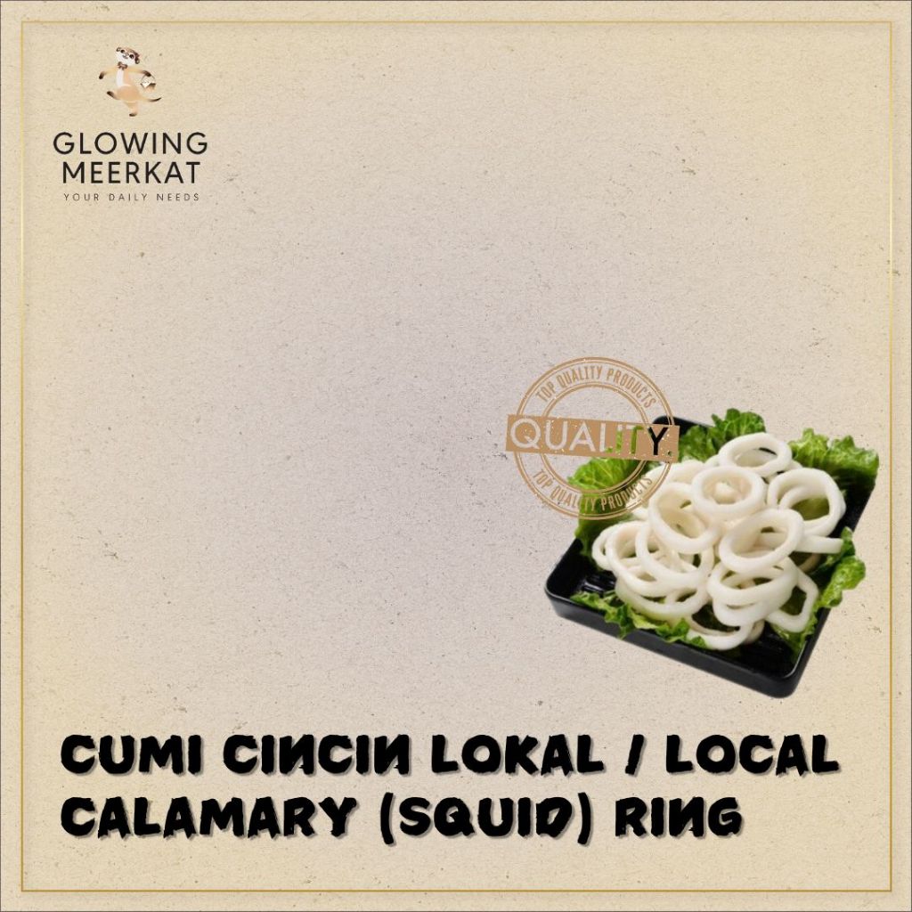 

Cumi Cincin Lokal / Local Calamary (Squid) Ring, 100% Cumi Loligo bukan import China