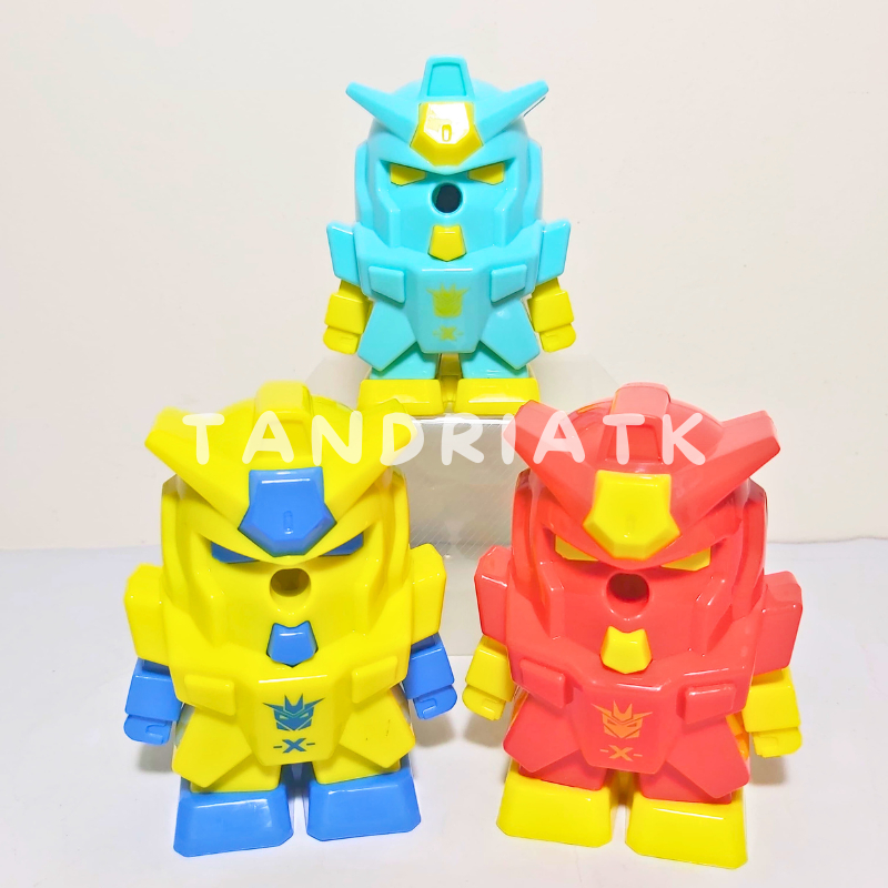 

[FREE BUBBLE+DUS] Serutan Rautan Meja Putar Duduk Fancy Robot Transformers 6603 6633