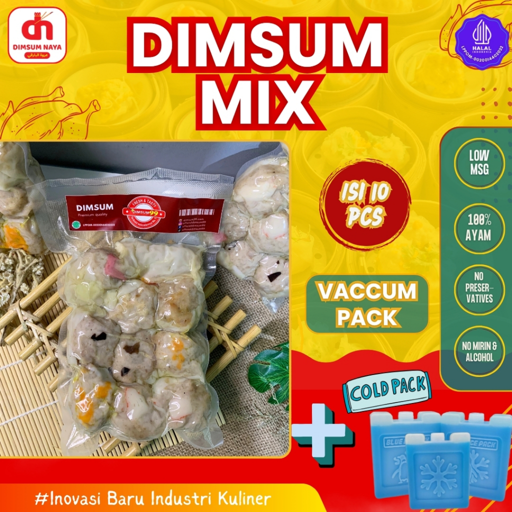 

Dimsum Ayam Frozen Mix isi 10 + Ice Pack ( Khusus Pengiriman Reguler/ Luar Kota)