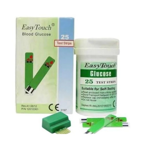EASYTOUCH - Strip Test Gula Darah / Asam Urat / Kolesterol Easy Touch Test Strip 25