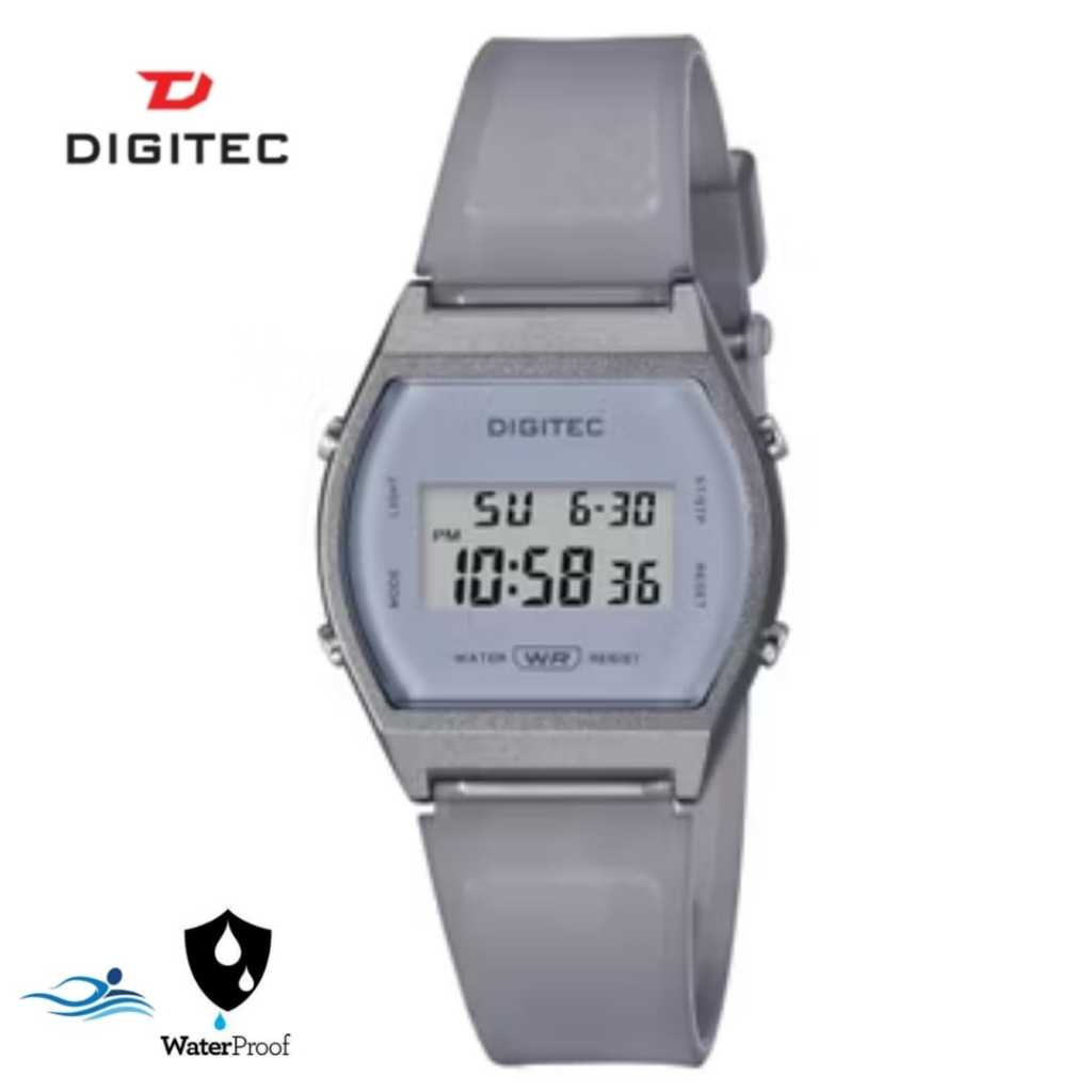 jam tangan wanita rubber digital tahan air digitec dg 6062 model fashion korea