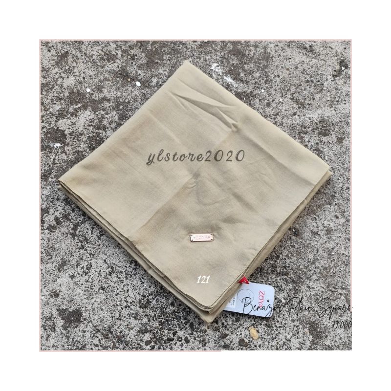 Zoya Hijab Segiempat Warna Khaki Muda