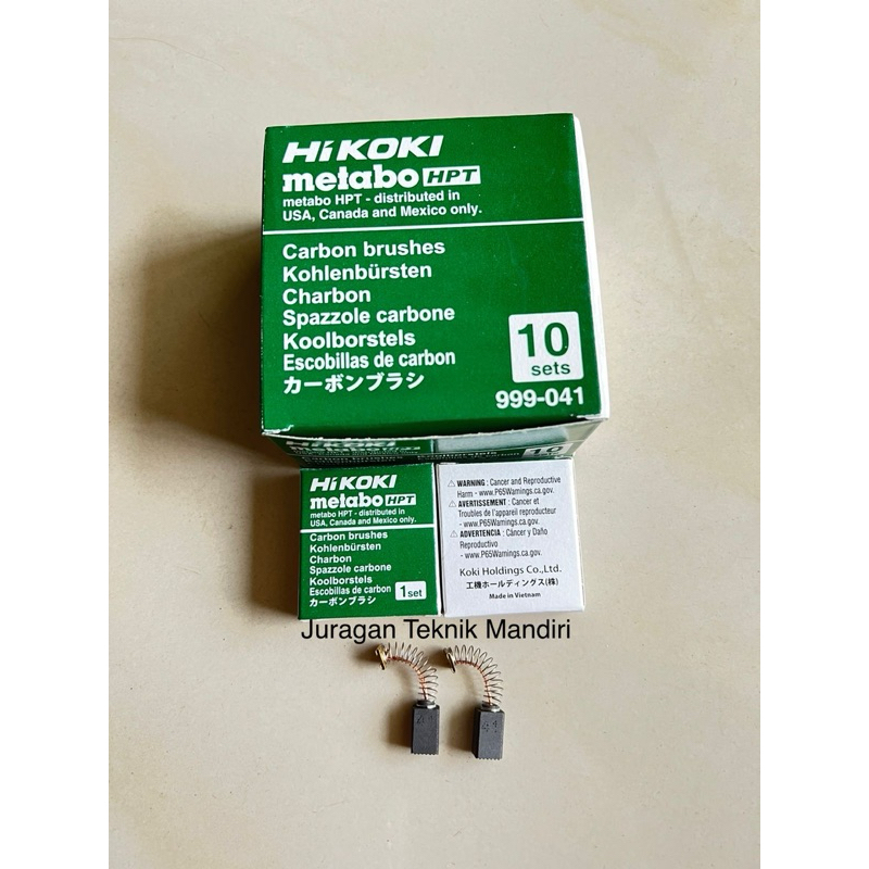 CARBON BRUSH HITACHI 999 - 041 / HIKOKI 999 041 ARANG SPUL