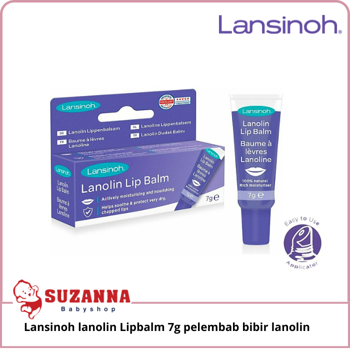 Lansinoh lanolin Lipbalm 7g pelembab bibir lanolin