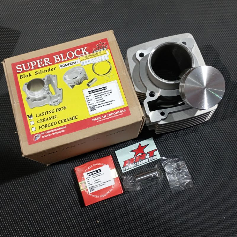 Boring Blok Seher BRT NMAX 155, AEROX 155, ALL NEW NMAX, LEXI Bore Up 62 mm DOUBLE COOLER BORING BRT